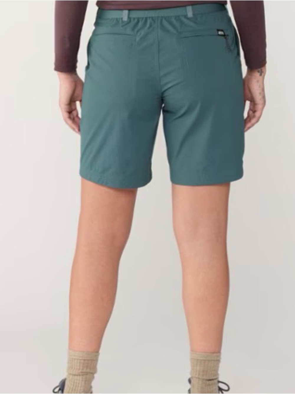 REI Sahara Bermuda Shorts Size 2 Hiking Athletic Camping Backpacking Burgundy